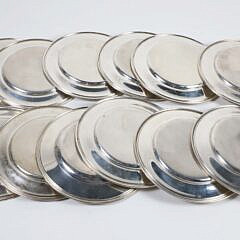 Twelve S. Kirk & Son Inc. Sterling Silver Bread Plates, Baltimore, circa 1925-1932