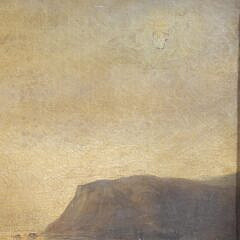 Gaillard de L’Epernay Oil on Canvas “Ships at Anchor” Seascape