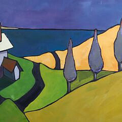 Michael Maguire Contemporary Oil on Canvas “Landscape”