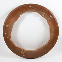 Rare 19th Century Majolica Clock With Roman Numeral Face