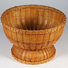 Paul Willer Two Part Nantucket Basket Compote