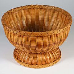 Paul Willer Two Part Nantucket Basket Compote