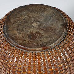 Tall Round Open Swing Handle Nantucket Basket, early 20th Century