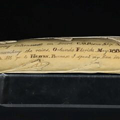 Carved and Scrimshawed Antique Walrus Tusk, 19th Century