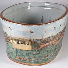 Chinese Export Style Porcelain Footbath