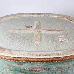 Chinese Export Style Porcelain Footbath