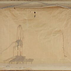 British Sailor’s Woolie “Two Schooners Sailing Past a Coastal Landscape”, 19th Century