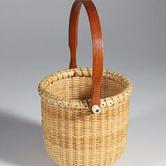 Stanick Round Swing Handle Nantucket Basket, circa 2002