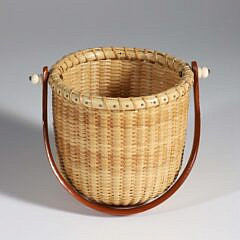 Stanick Round Swing Handle Nantucket Basket, circa 2002