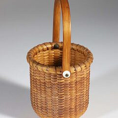 Maitino Round Swing Handle Nantucket Basket