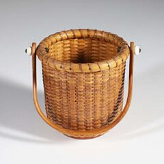 Maitino Round Swing Handle Nantucket Basket