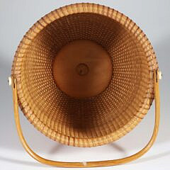 Michael Kane Round Swing Handle Nantucket Basket, circa 1983