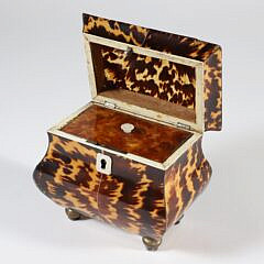 British Regency Single Compartment Tea Caddy, 19th Century
