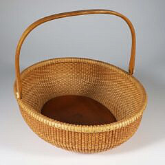 Michael Kane Open Oval Swing Handle Nantucket Basket, circa 1985