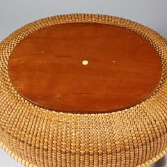 Michael Kane Open Oval Swing Handle Nantucket Basket, circa 1985