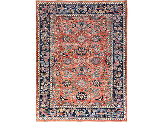 Antiqued Bijar "Maritime" Theme Hand Knotted Wool Oriental Carpet Rug