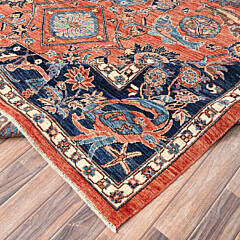 Antiqued Bijar “Maritime” Theme Hand Knotted Wool Oriental Carpet Rug