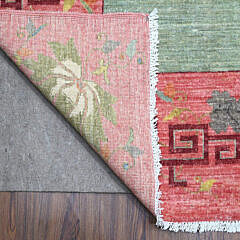 Pistachio Green Chinese Art Deco Style Revival Hand Knotted Wool Oriental Carpet Rug