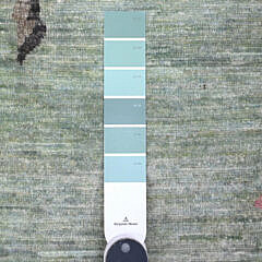 Pistachio Green Chinese Art Deco Style Revival Hand Knotted Wool Oriental Carpet Rug