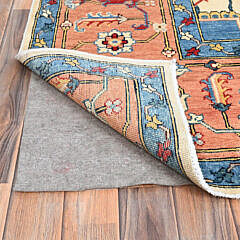 Tea Rose Peshawar Afghan Serapi Style Hand Knotted Wool Oriental Carpet Rug