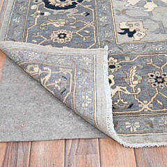 Shades of Gray Peshawar Afghan Heriz Style Handle Knotted Wool Oriental Carpet Rug
