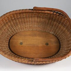 William Appleton Oval Swing Basket with Cherry Wood Base