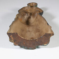 Antique Albany Foundry Painted Cast Iron Colonial Woman Doorstop