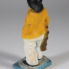 Cast Iron Painted Contemporary Old Salt Doorstop