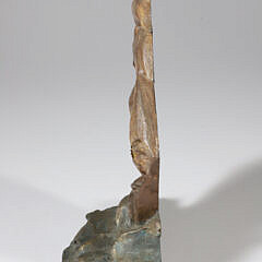 Arthur M.F.G. Co. Cast Iron Painted Clipper Ship Doorstop