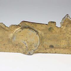 Antique Cast Iron Painted Adirondack Log Cabin Doorstop