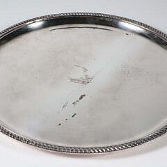 19th Century Plated Cocktail Tray With Coat-Of-Arms