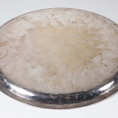 19th Century Silver Plated Cocktail Tray With Coat-Of-Arms