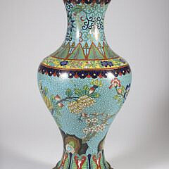 Antique Chinese Cloisonne Lamp 19th Century