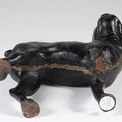 Vintage Painted Cast Iron Boston Terrier Doorstop