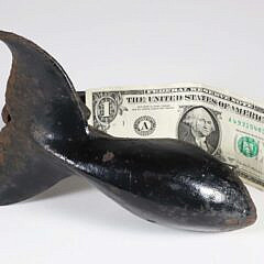 Vintage Cast Iron Whale’s Tail Fluke Door Knocker