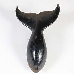 Vintage Cast Iron Whale’s Tail Fluke Door Knocker