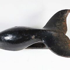 Vintage Cast Iron Whale’s Tail Fluke Door Knocker