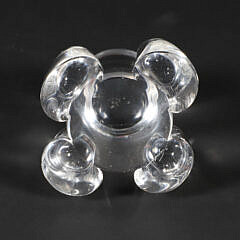 Signed Steuben Glass Architectural Paperweight