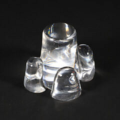 Signed Steuben Glass Architectural Paperweight