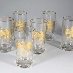 Set of 8 Vintage Libbey Highball Bicentennial Glasses