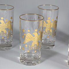 Set of 8 Vintage Libbey Highball Bicentennial Glasses