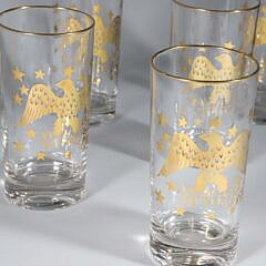 Set of 8 Vintage Libbey Highball Bicentennial Glasses
