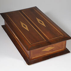 Antique Mahogany Double Lift Top Box