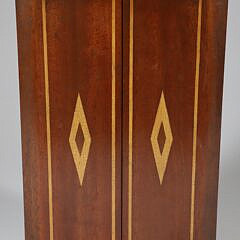Antique Mahogany Double Lift Top Box