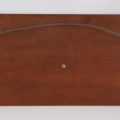 Carved and Painted Half Hull on Mahogany Plank