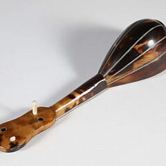 Miniature Antique Tortoiseshell and Mother of Pearl Inlaid Mandolin