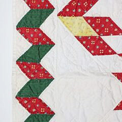 Antique “Broken Stars” Patchwork Quilt