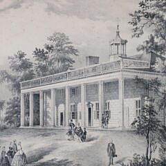 Currier and Ives Engraving “The House of Washington, Mt. Vernon VA”