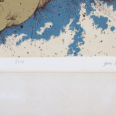 John Hall Limited Edition Hand Colored Lithograph “Sea Trumpet” Ed. #1/250