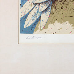 John Hall Limited Edition Hand Colored Lithograph “Sea Trumpet” Ed. #1/250